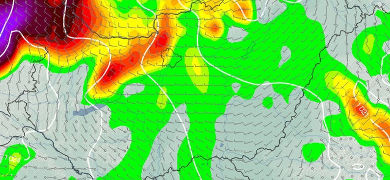 Jön a hidegfront: így fújja ki a szél a meleget – térképek