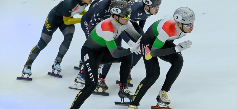 Harmadik az olimpiai bajnok magyar férfi váltó a rövidpályás gyorskorcsolya vk-n