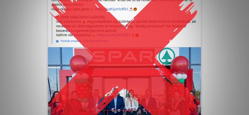 A Spar nevében fut egy játék a Facebookon, semmiképp se dőljön be neki