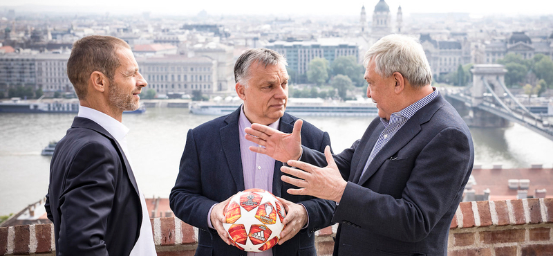 Orbán Viktor a magyar sportfejlesztésekkel büszkélkedett az UEFA elnökének