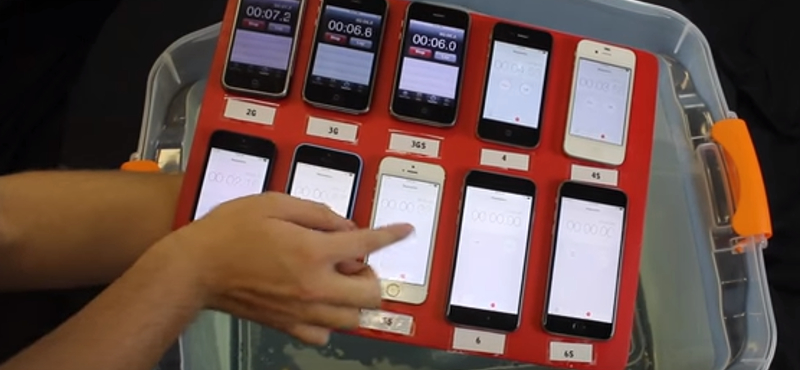 Valamennyi iPhone-modellt vízbe tették: íme az eredmény