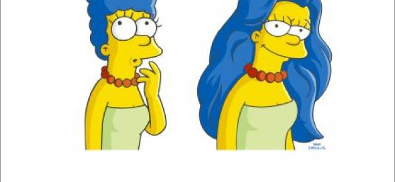 Fotó: Így néz ki Marge Simpson, ha leengedi toronyhaját  