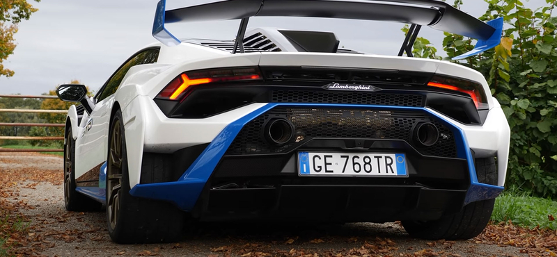 Az egyik legizgalmasabb Lamborghini, a hátsókerék-hajtású Huracan STO autópályán sem vall szégyent