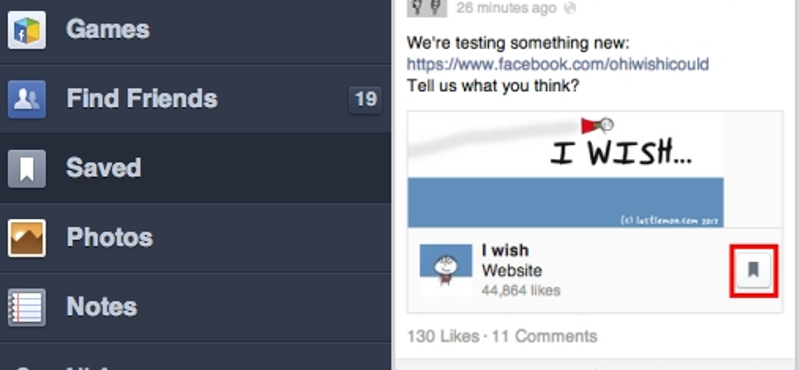 Hasznos mentési lehetőséggel újítana a Facebook