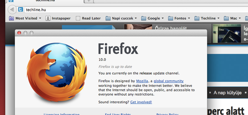 Már letölthető a végleges Firefox 10!
