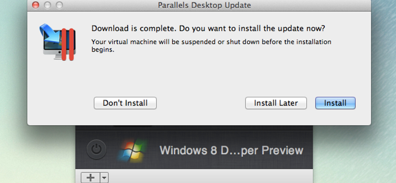 Parallels 7 frissítés: hivatalos Windows 8 DP támogatás