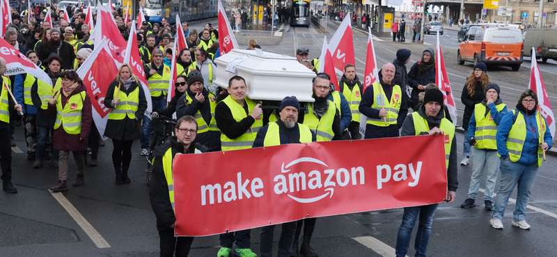 Sztrájkkal ünnepelték az Amazon dolgozói a Black Fridayt