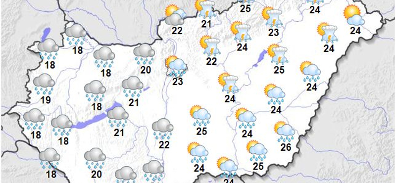 A Dunántúlon hidegebb lesz, keleten többet fog sütni a nap