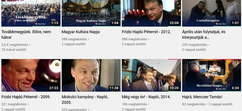 YouTube csatornát indított Orbán Viktor