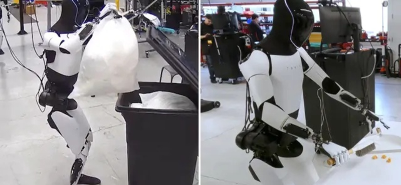 Jó, de mi értelme van otthon egy robotnak? Kiviszi a szemetet, porszívózik, főz – videón, mi mindenre képes a Tesla Optimus
