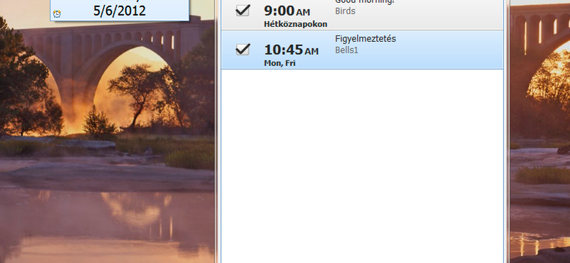 Egyszerű, de jól használható ébresztőóra alkalmazás a Windowshoz!