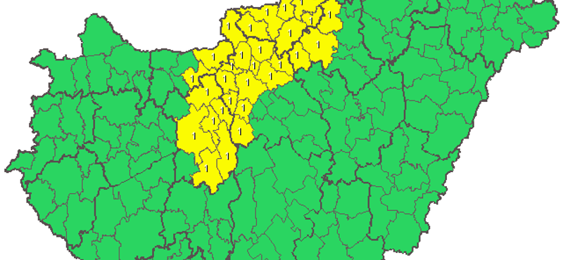 Riasztást adtak ki több járásra az érkező vihar miatt – térkép