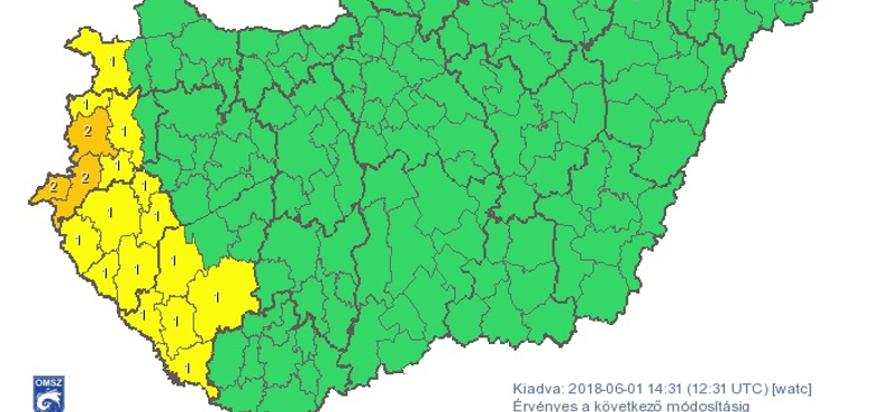 Nyugat-Magyarországon lakik? Akkor komoly felhőszakadásra számíthat