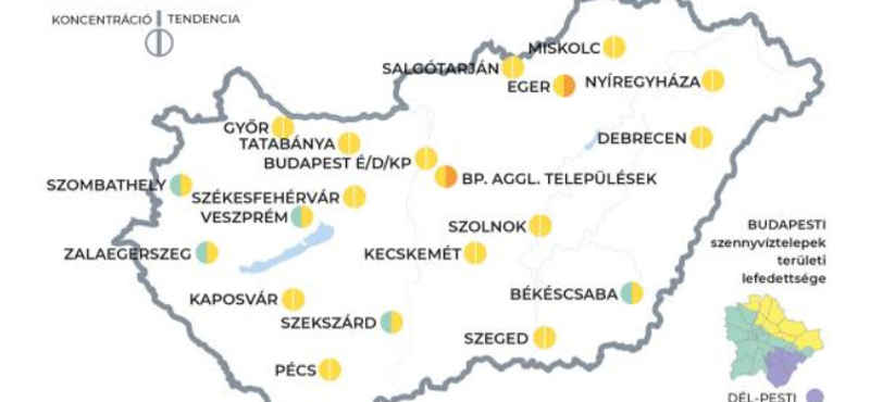 Stagnál a szennyvízben a koronavírus koncentrációja