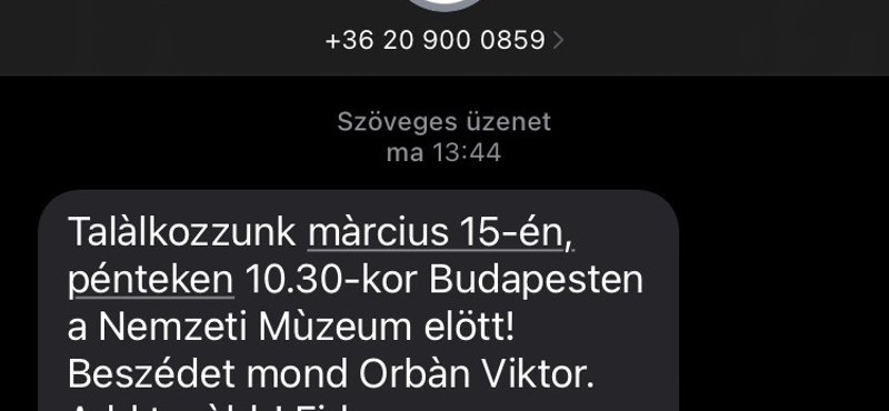 Sms-ben és telefonhívással toborozzák a nézőket Orbán Viktor március 15-i beszédére