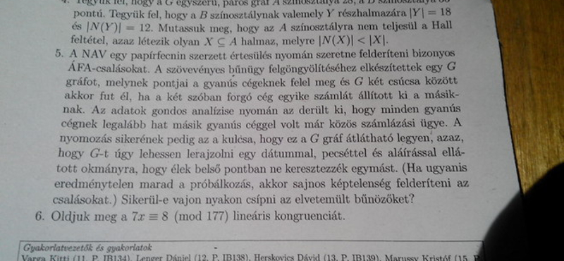 Áfacsalásos papírfecnis feladat is volt a BME egyik tesztjében