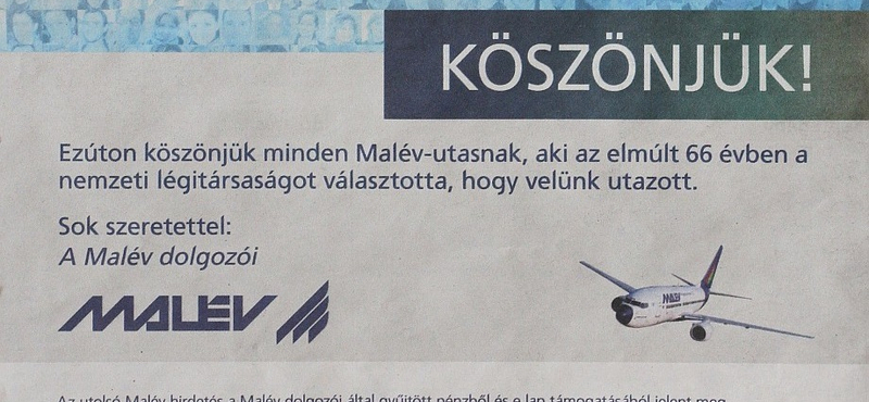 Nem tudnak elhelyezkedni a Malév volt dolgozói