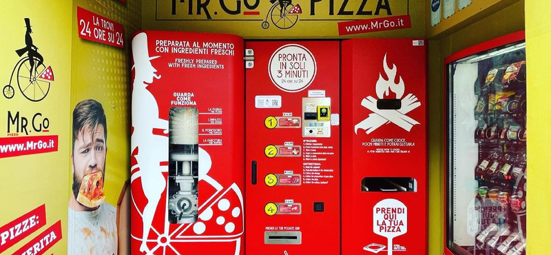 Kis utcai horror Rómában: itt a pizzaautomata