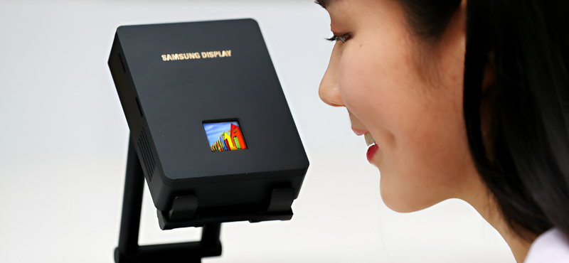 Ennek aztán van képe: ultranagy felbontású mikrokijelzőt mutatott be a Samsung