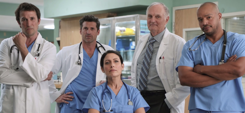 Így fest együtt Carter doktor, Derek Shepherd és Lisa Cuddy