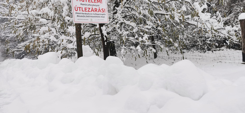 Simonfánál 30 centi hó esett, de érkezik a hó a keleti országrészbe is