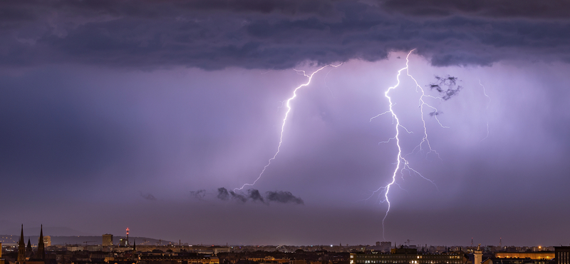 Komoly felhőszakadás várható kedden, másodfokú riasztást adott ki a meteorológiai szolgálat a fél országra