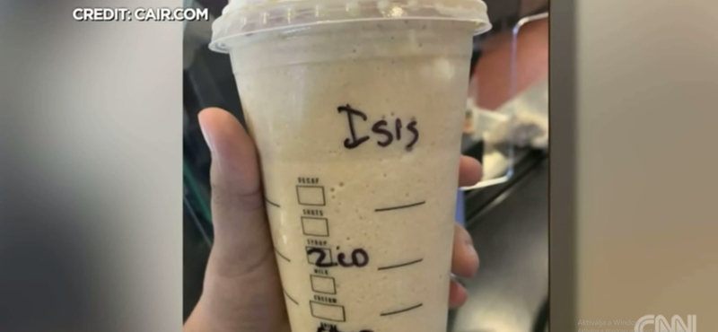 ISIS – írták egy muszlim nő kávéjára a Starbucksban