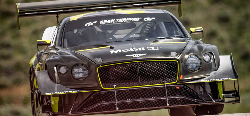 Gigantikus légterelőket kapott a Bentley Continental GT3