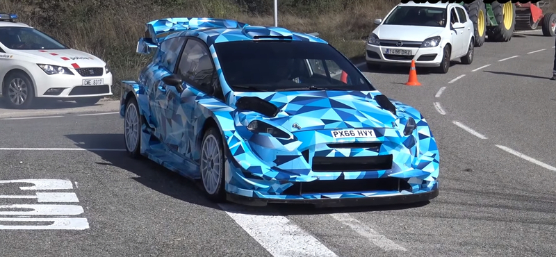 A Ford megvillantotta a legújabb WRC-jét, és pokoli gyors lett