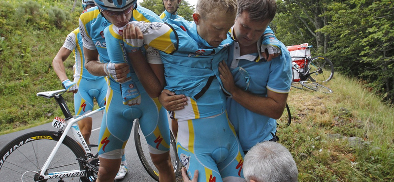 Túl van a műtéten a Tour de France-on hatalmasat bukó bringás