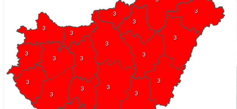 Bevörösödött az egész ország
