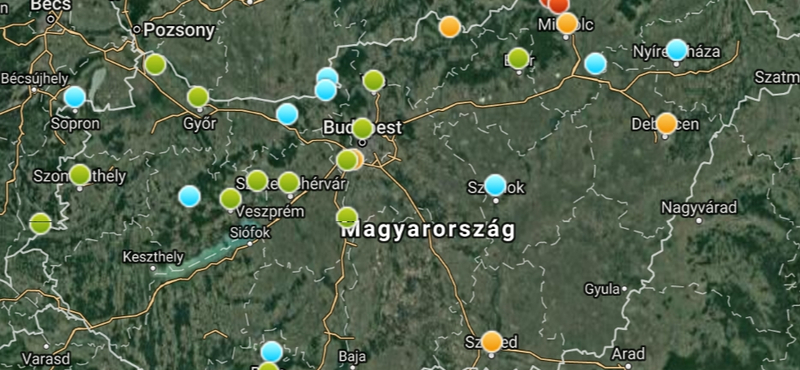 Ezeken a településeken veszélyes, egészségtelen a levegő – térkép