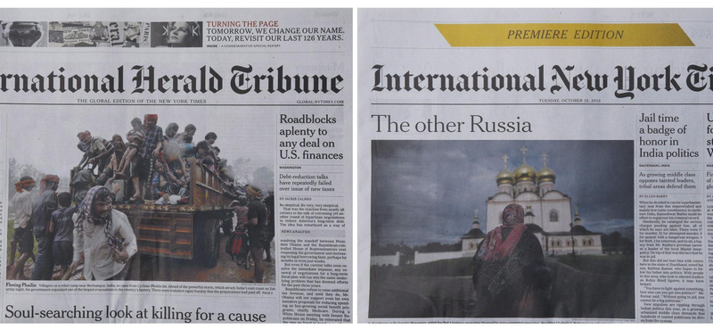 Fotó: Így lett vége az International Herald Tribune-nak