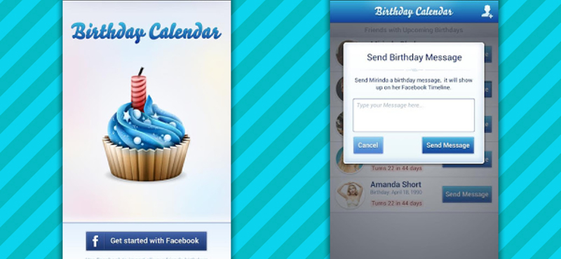Értesüljön telefonján barátai szülinapjáról!