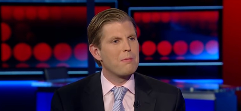 Apja fia: így pocskondiázta a demokratákat egy interjúban Eric Trump