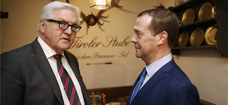 Steinmeier: nincs itt hidegháború, félreértették Medvegyevet