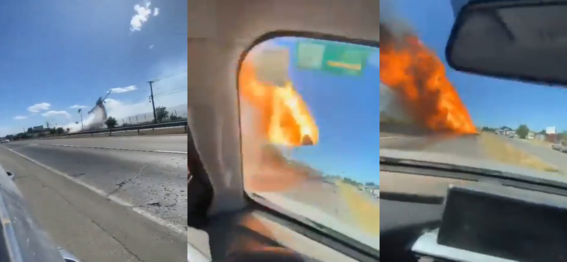 Tűzgolyóként zuhant egy autópályára egy kisrepülő Chilében – videó