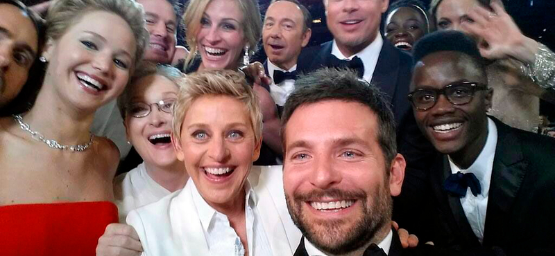 Elkészült az Oscar-gála legmenőbb selfie-je