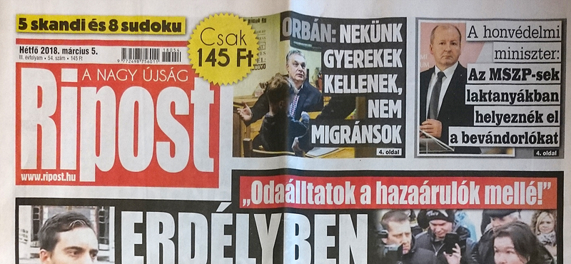 Ómolnár Miklós került a kormányhű bulvárlapok élére