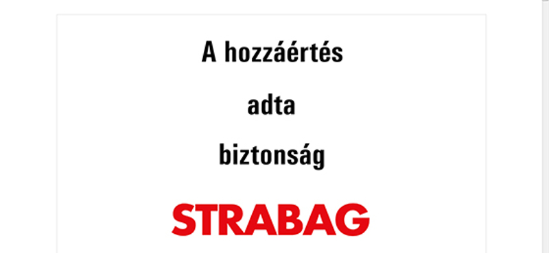 A hozzáértés adta biztonság: STRABAG