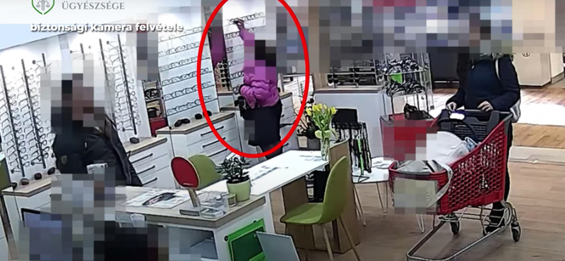 Ön kiszúrta? Így lopott el egy 160 ezer forintos napszemüveget Sopronban egy nő – videó