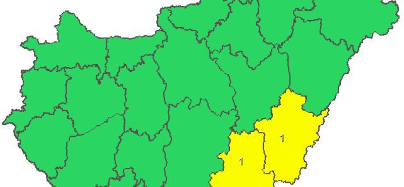 Itt a figyelmeztetés: vihar jöhet délután – térkép