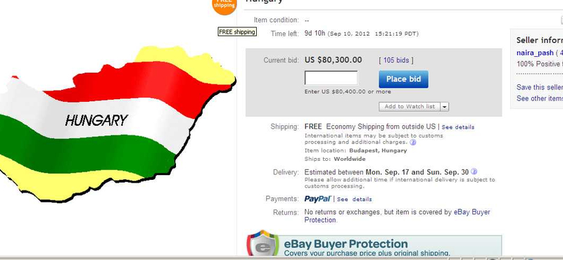 Azeri-botrány: már az eBayen árulják Magyarországot