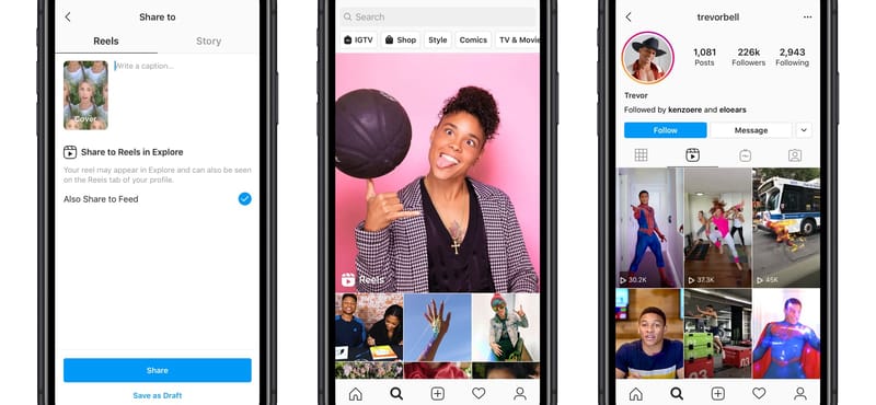 Elindította az Instagram a lemásolt TikTokot, itt a Reels