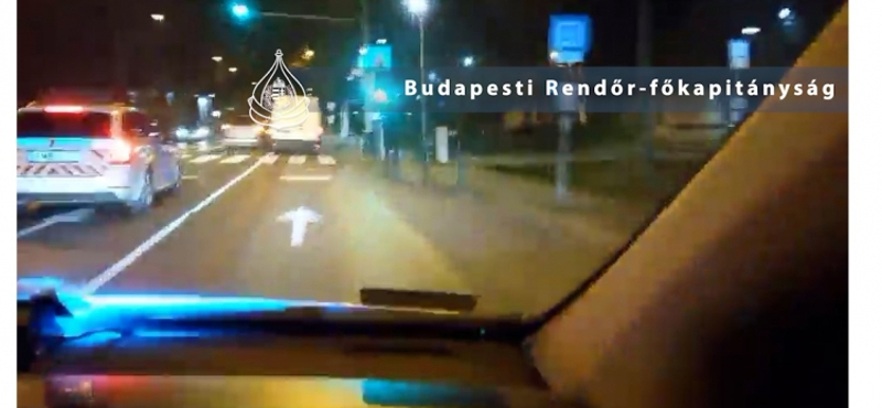 Szándékosan hajtott neki a rendőröknek egy grúz embercsempész Budapesten – videó