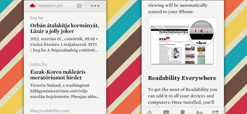 Már letölthető a Readability iPhone-ra és iPadre!