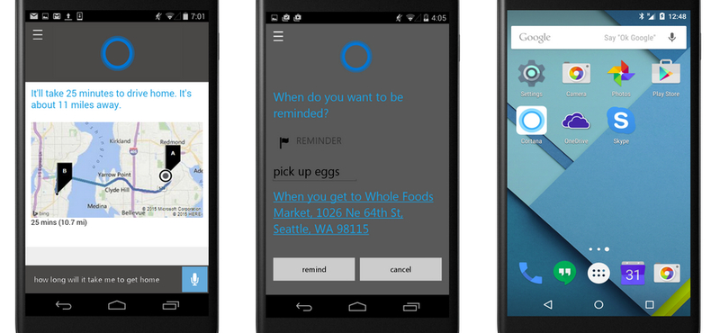 Hivatalossá vált a hihetetlen: jön a Cortana Androidra és iOS-re