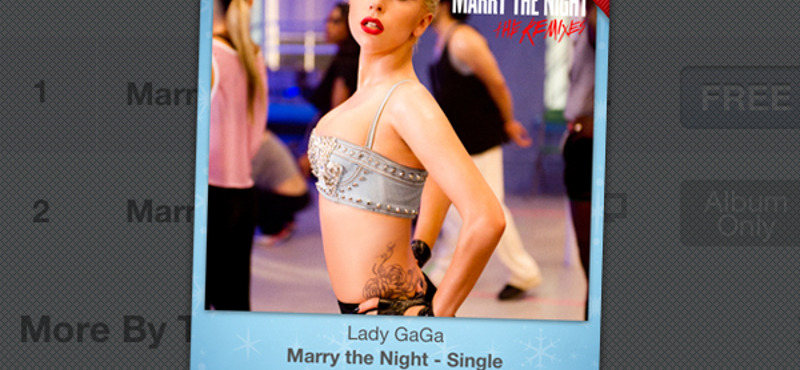 12 days of Christmas - mai letöltés: Lady GaGa (Marry the Night)