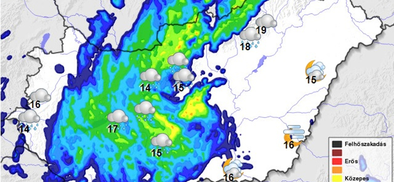 Itt a hidegfront: hármas figyelmeztetést adtak ki – térképek