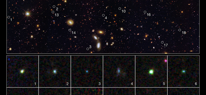 Különös galaxisokat talált a Hubble 